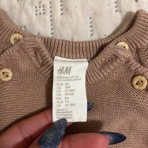 H&M crochet matching set 18 months - Picture 3 of 4